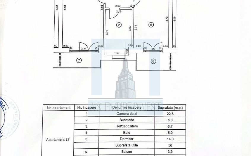 Ap. 2 camere, 2 balcoane, boxa, parcare subterana-zona Avantgarden - Poză 12