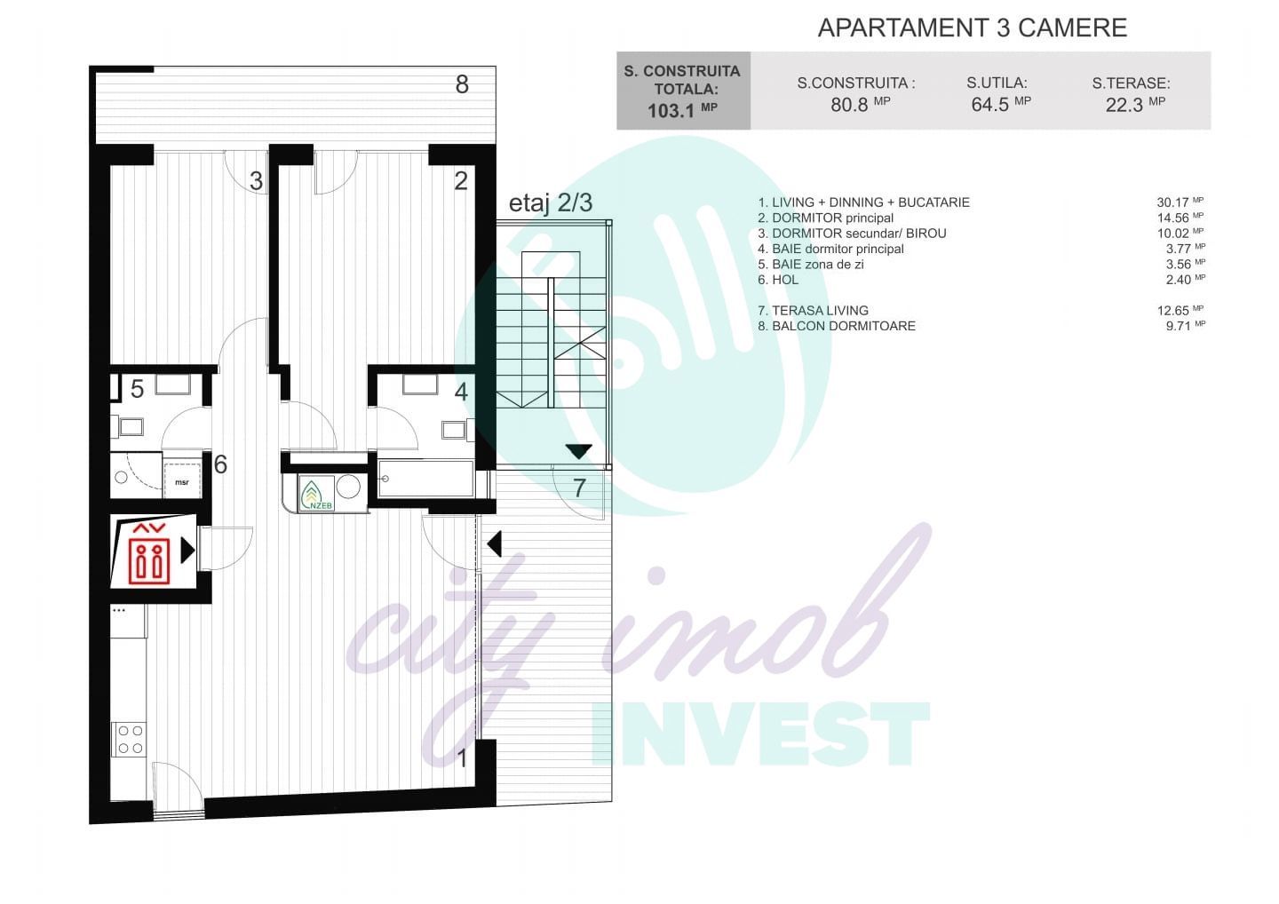 Apartament 3 camere in bloc boutique, Dorobanti - Poză 5