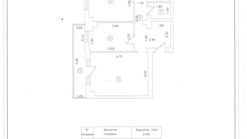 Apartament 3 camere, etaj 3, VASLUI - zona GARA; - Poză 11