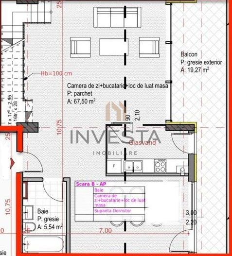 Penthosue cu view spectaculor in Sopor! 3 camere pe 2 nivele! - Schiță 10