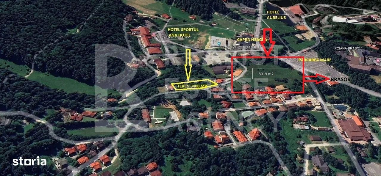 Teren intravilan 8.019 mp în Poiana Brașov, Strada Poiana Ursului - Poză 2