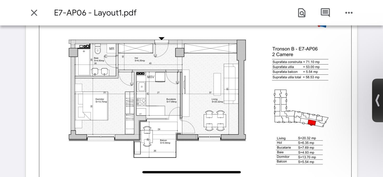 2 Camere Parcare Inclusa Lake House Metrou Petrache Poenaru Grozavesti - Schiță 22
