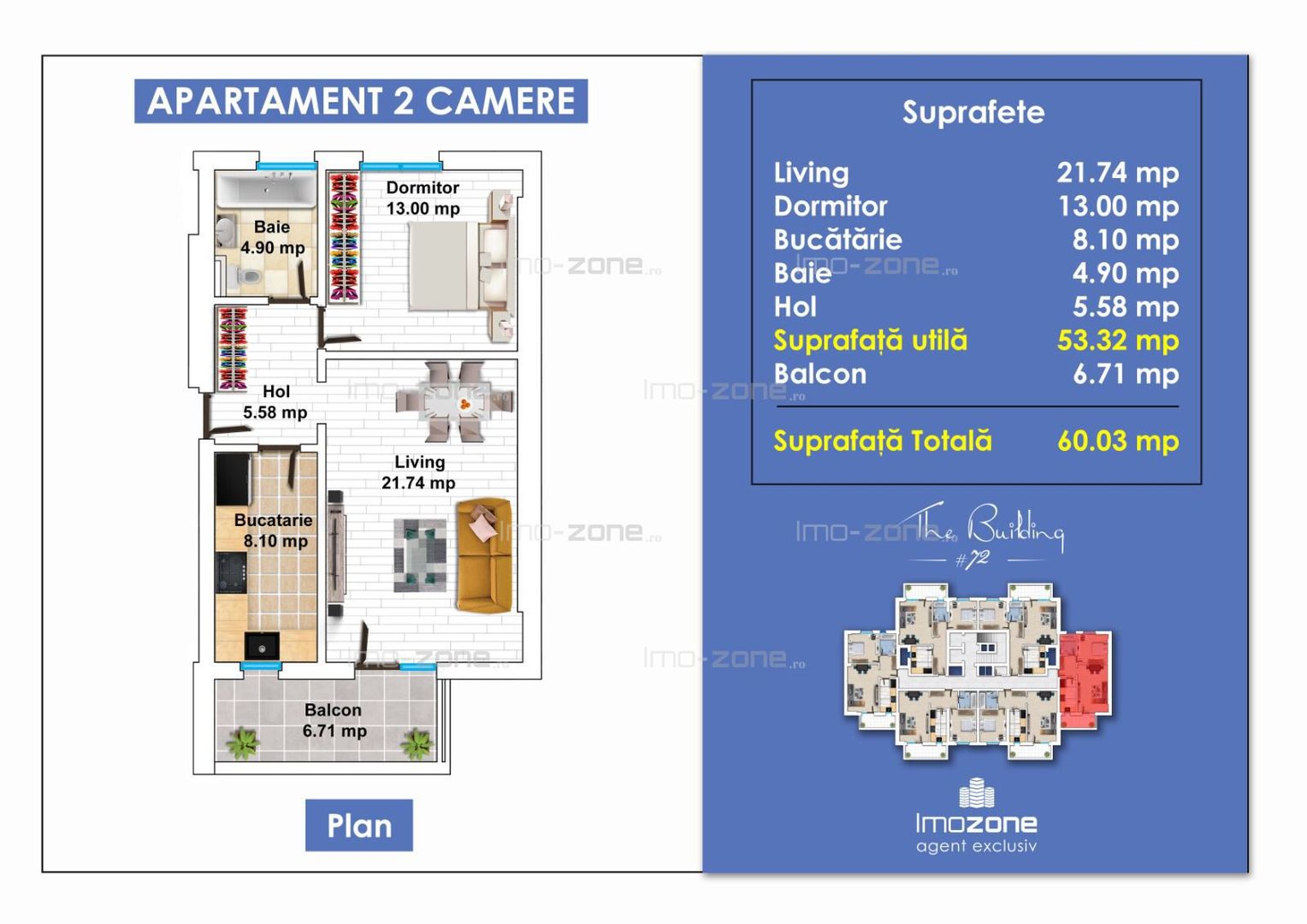 APARTAMENT 2 CAMERE | VALEA CASCADELOR | ETAJ 2 | DECOMANDAT | COMISION 0% - Poză 12