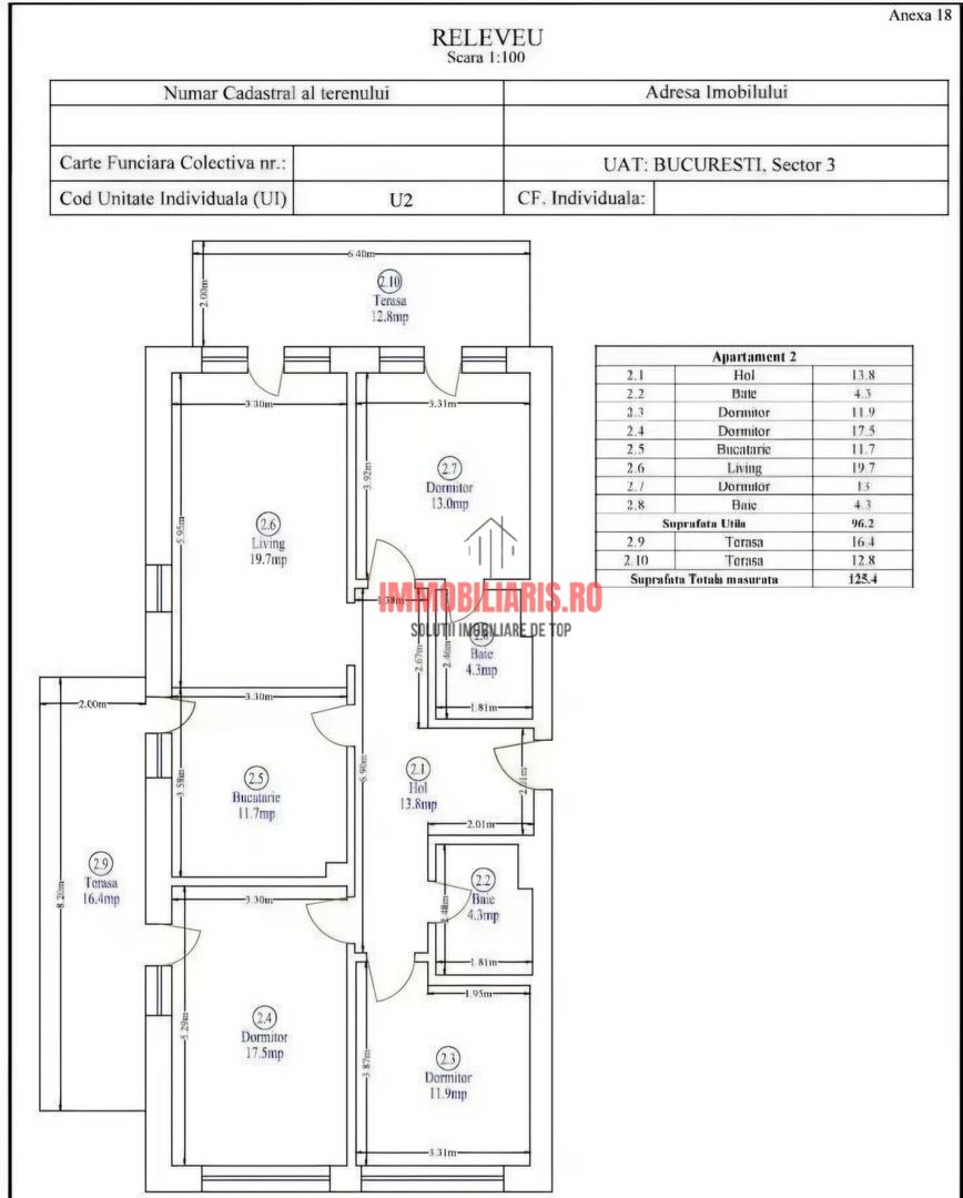 Theodor Pallady, Piscina Privata, Gradina proprie 275 mp, Comision 0% - Schiță 13