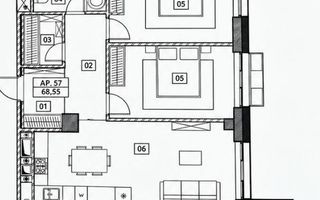 Vânzare, apartament cu 2 camere+living, bd. Renaşterii Naţionale - Poză 2