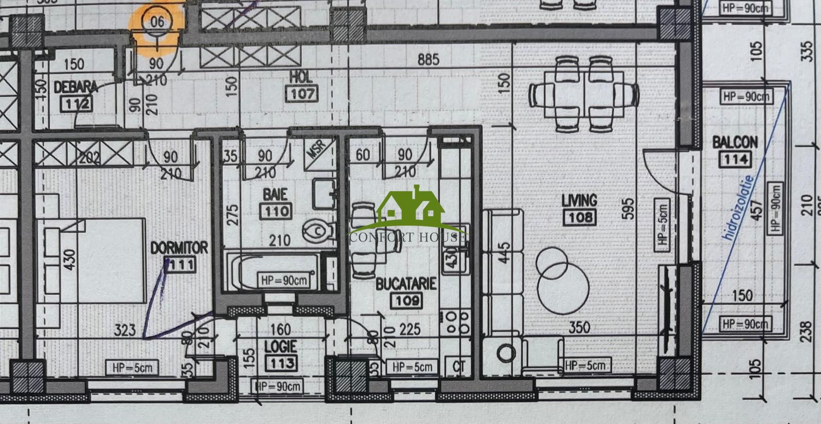 Apartament 2 camere, bloc nou, P+3, Ap.06, Et. 1, Bl.2 - CP2440181 - Poză 6