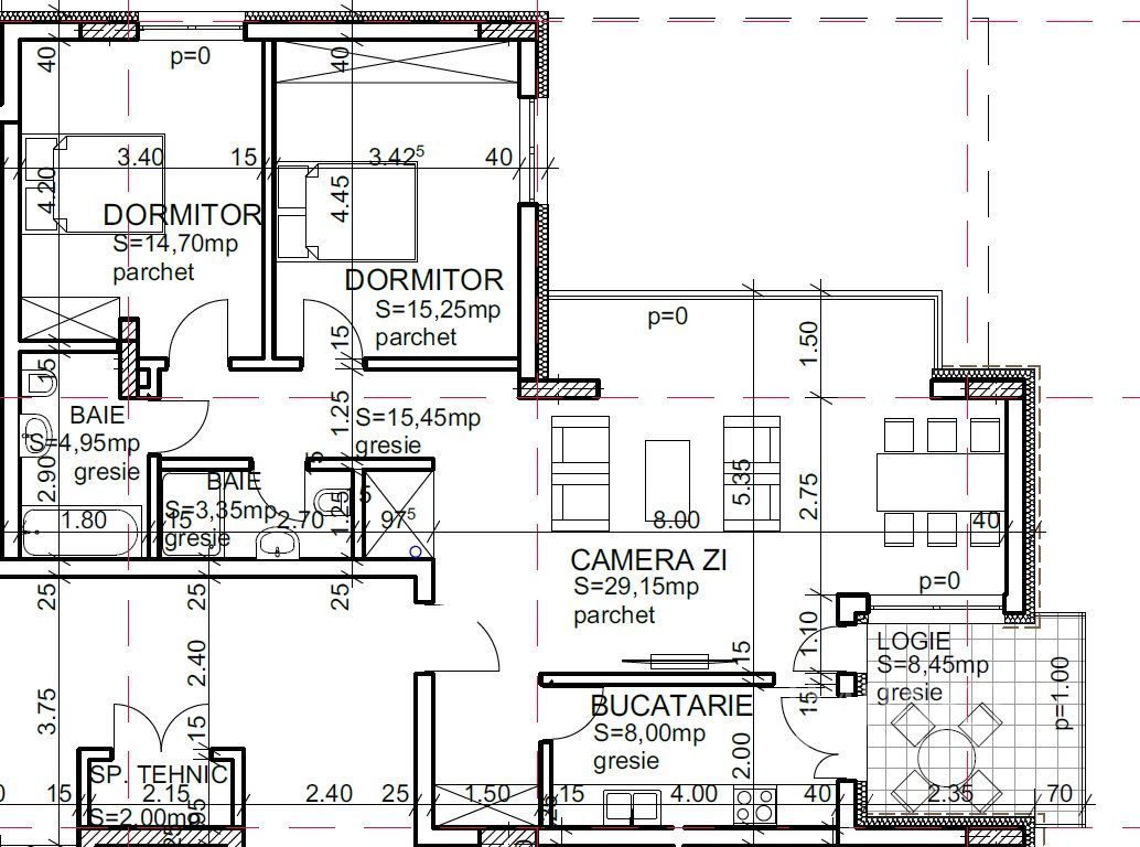 Apartamente cu 3 Camere in Andrei Muresanu – Calitate Premium - Schiță 12