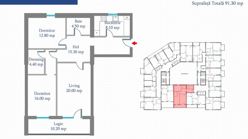Loc de parcare GRATUIT pentru apartamentele cu 3 camere - Poză 15