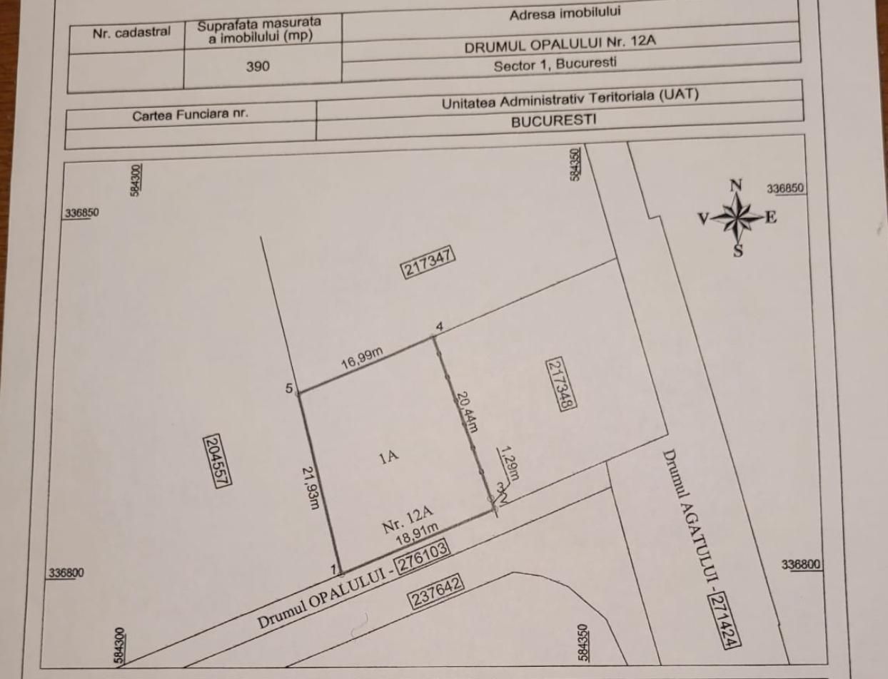 Teren  Baneasa 390 mp sector 1 strada Argatului - Poză 2
