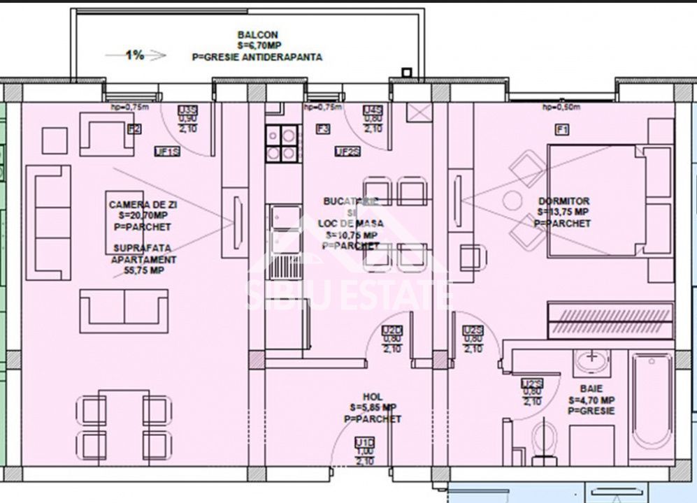 Oferta, Apartament 2 camere decomandat,gradina 40 mp, INTABULAT - Poză 4