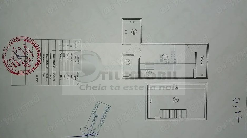 Apartament 2 cam SD - Nicolina,58 mp-Mansarda intabulata- 70.000 euro - Poză 10
