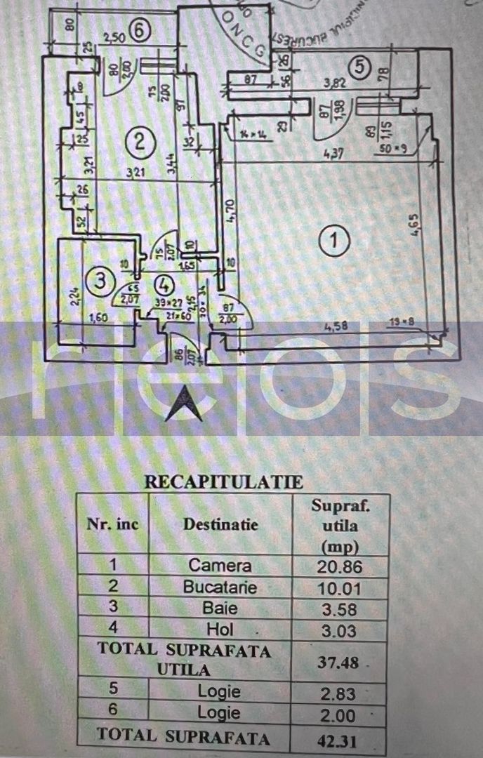 VANZARE GARSONIERA | 2 BALCOANE | ZONA NERVA TRAIAN - Poză 5