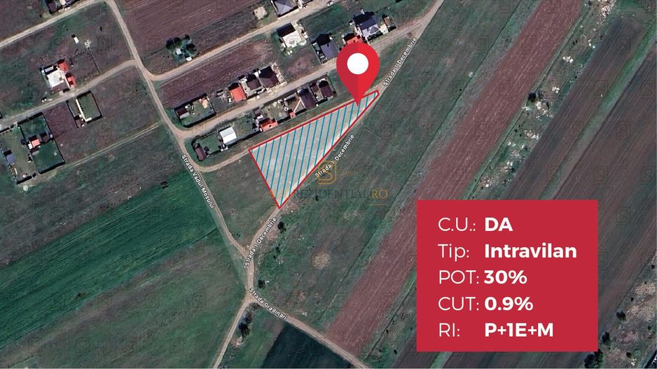 Lot de teren 1250 mp, Strada 1 Decembrie, Comuna Berceni - Poză 3