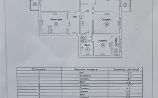 Aradului | 4 camere | Decomandat| Etaj intermediar | 3 balcoane si boxă - Schiță 14