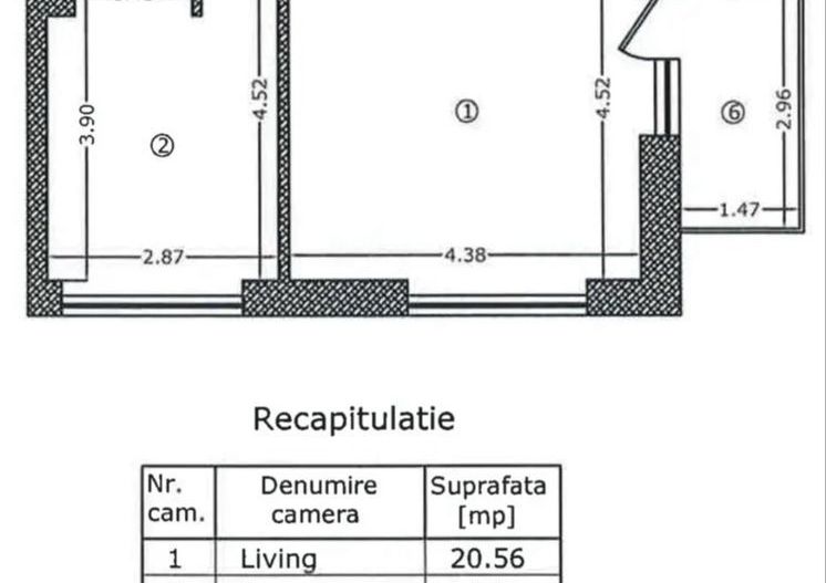 Apartament 2 camere Decomandat Hercesa - Poză 8