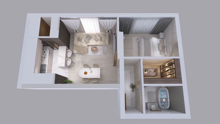 Apartament de vanzare 2 camere | Bragadiru Cartierul Latin Ghencea - Poză 9