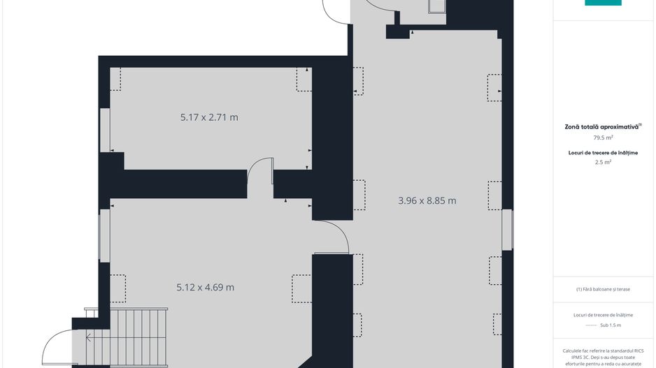 Apartament trei camere strada Cozia - Poză 8