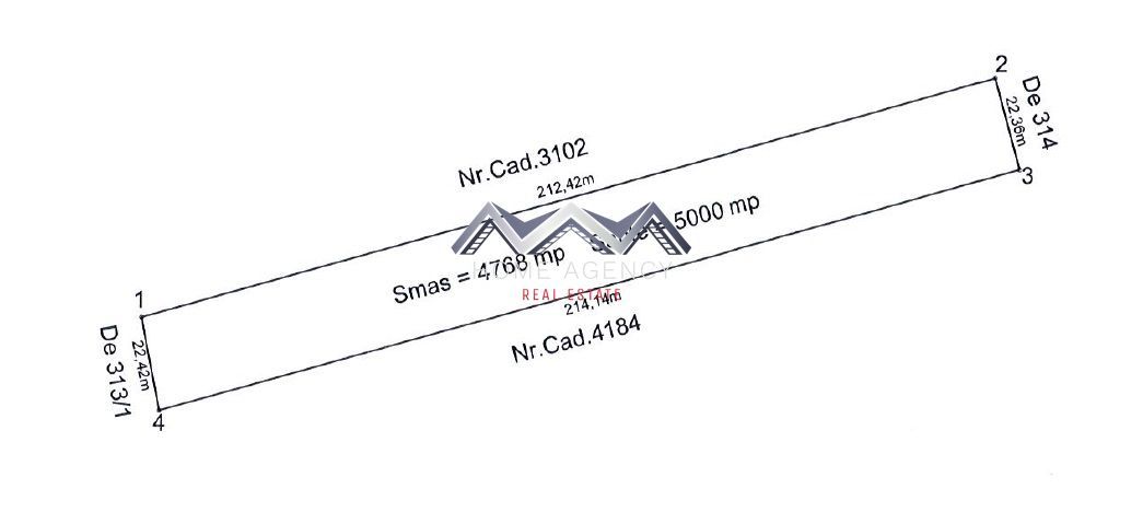 Teren 9700 mp Balotești – Ideal ansamblu rezidențial, acces rapid, utilități - Schiță 3