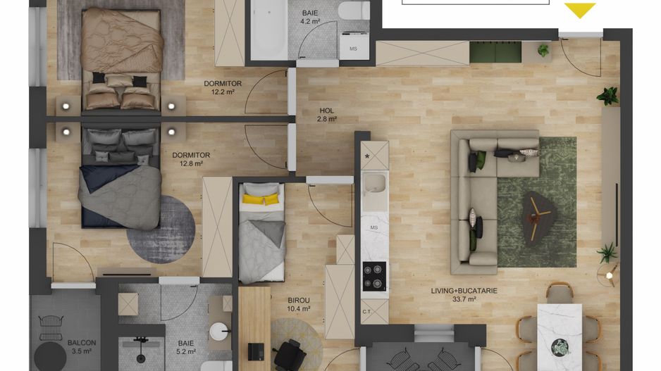 Apartament cu 4 camere – Selimbar - Doamna Stanca - Poză 7