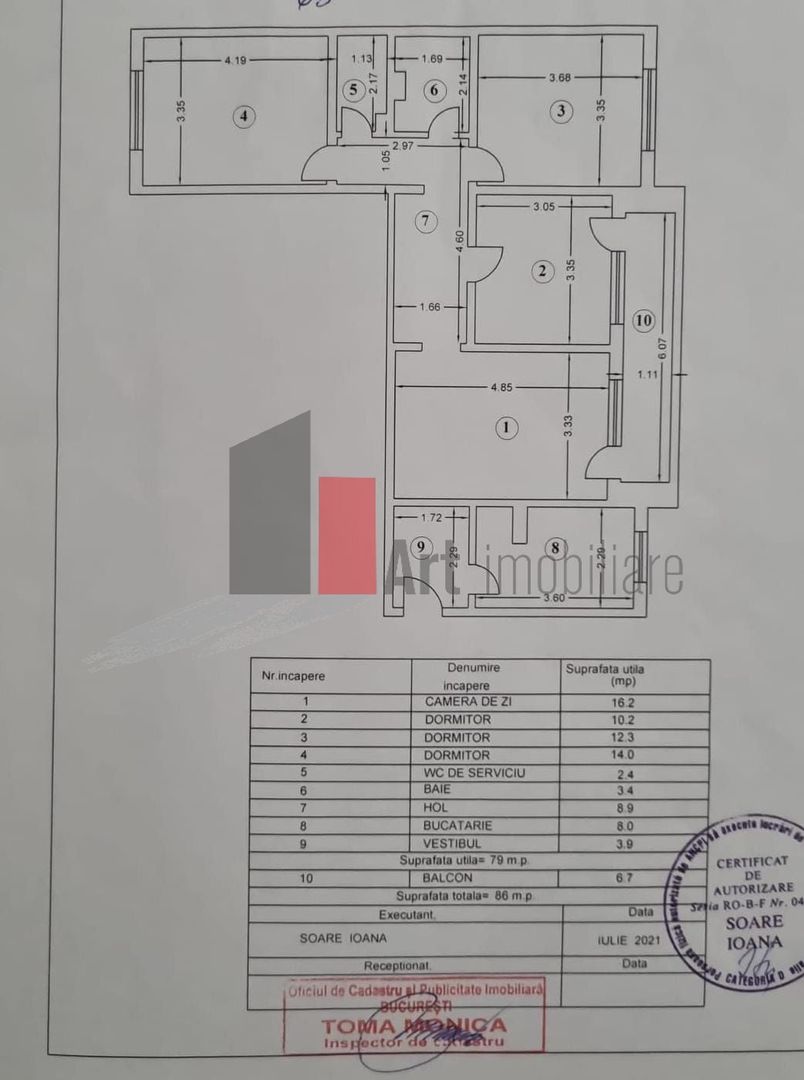 Vânzare apartament 4 camere semidecomandat Emil Racoviță - Spiru Haret - Poză 8