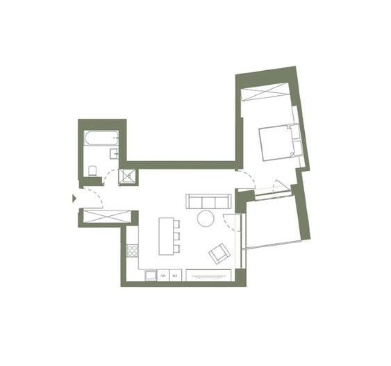 Apartament cu 2 camere, finisat modern - Poză 3