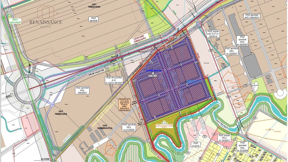 Dumbravita 20 Hectare Teren Industrial - Hale Productie - PUZ Aprobat - Poză 3
