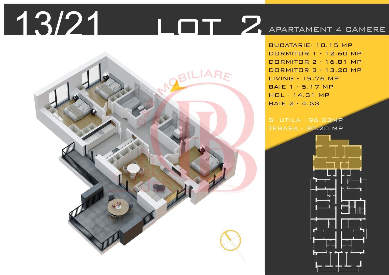 4 camere  Titan Pallady  Metrou Nicolae Teclu - Schiță 12