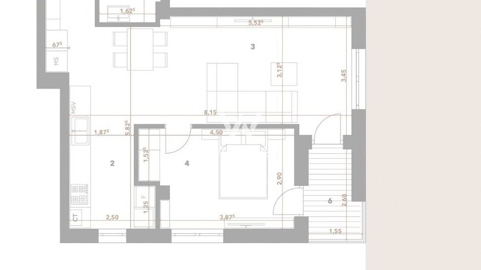 Apartament modern 2 camere, bloc cu lift, Sibiu - Schiță 7