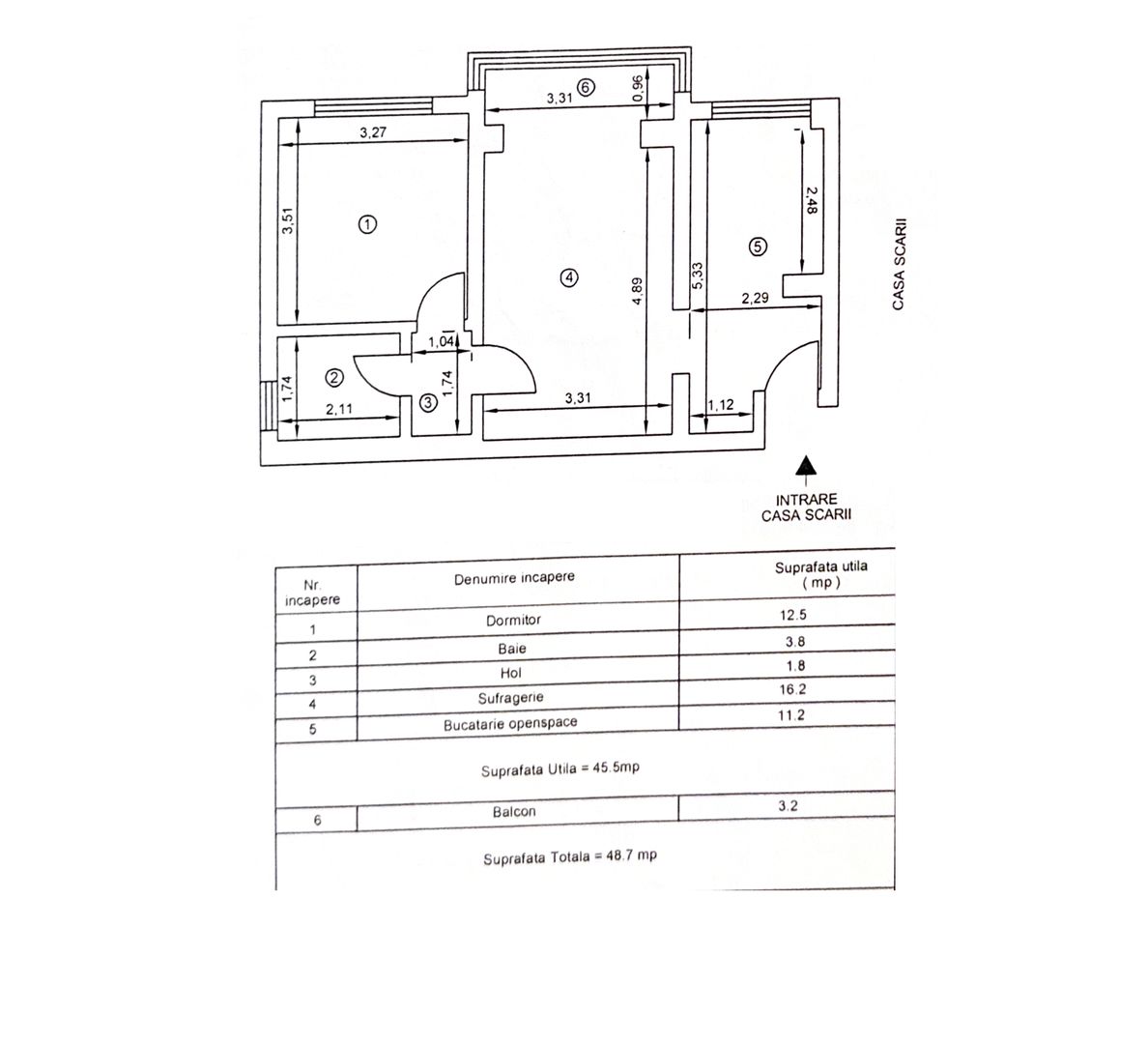 2 Camere | Etaj 3/4 | Partial Mobilat-Utilat | Kiseleff | Comision 0 - Schiță 19