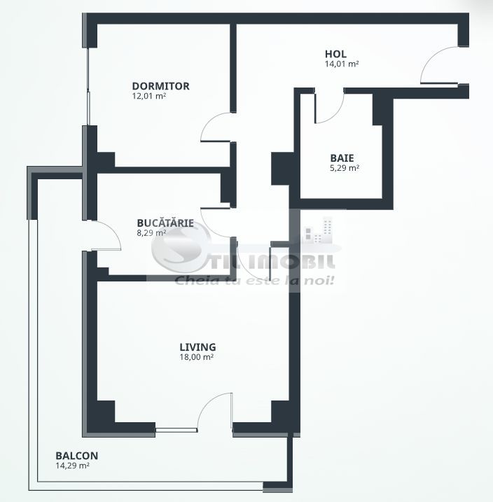 0% Comision! Apartament 2 Camere, Decomandat - Etaj 6, in Tătărași - Schiță 5