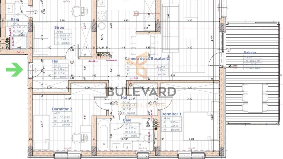 Comision 0, apartament 4 camere, terasa 17mp, garaj, cartier Europa! - Poză 15