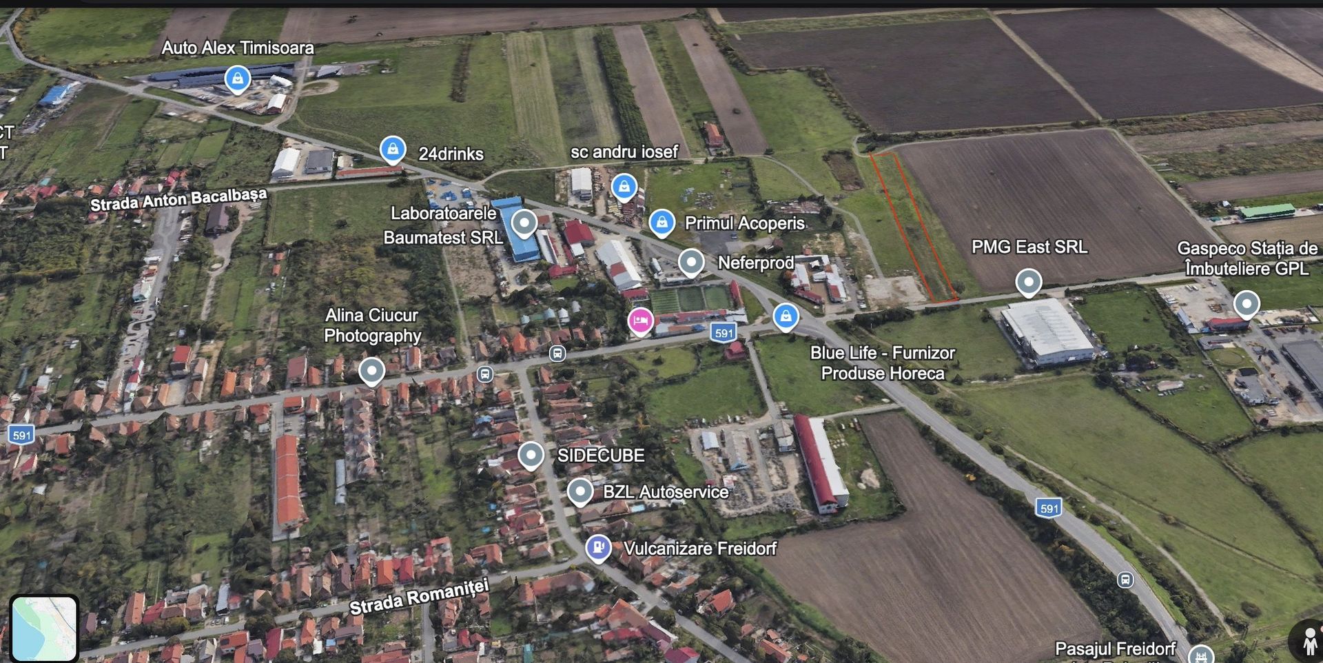 Teren Intravilan Industrial 4982mp Front 24m | Zona Freidorf - Poză 1