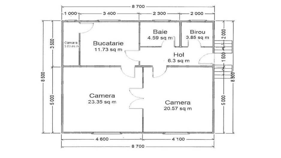 P 1100 - Casă singur în curte cu 3 camere în Târgu Mureș - Tudor - Poză 1