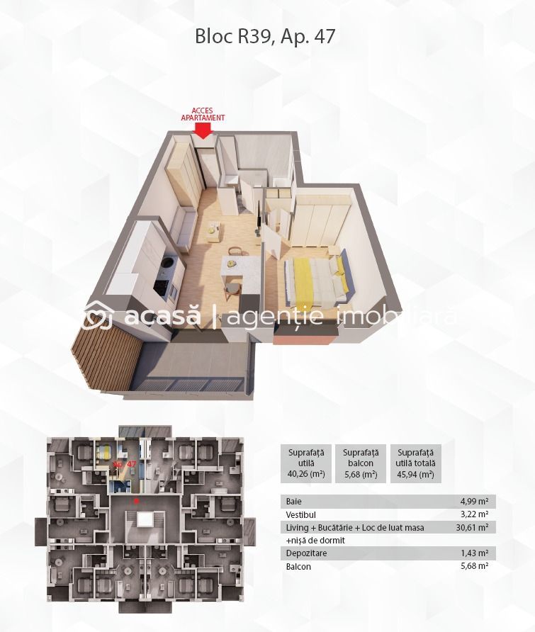 Apartament in complex rezidențial ARED - Poză 9