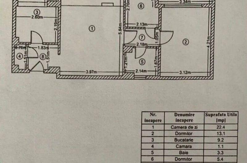GIULESTI - Crangasi | 2 camere + birou 63mp la 1000 euro/mp - Poză 18
