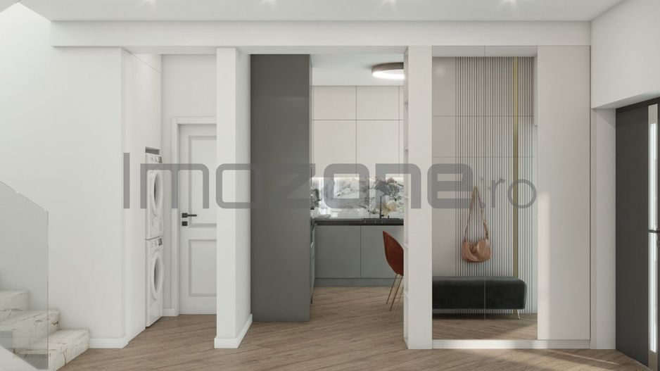 Otopeni - zona Ferme, vila P+1, 4 camere,  3 dormitoare, 3 bai, finisata la alb - Poză 10