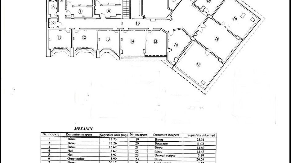 Spatiu pentru birouri de inchiriat in zona B-dul Dacia, Oradea - Schiță 2