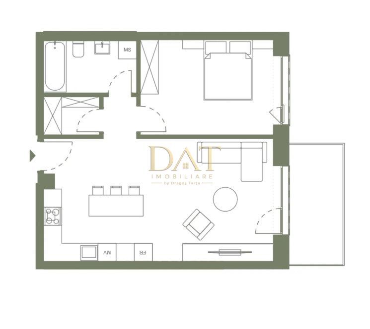 Apartament 2 camere | finisat | TVA inclus | ERA by Hexagon - Poză 6
