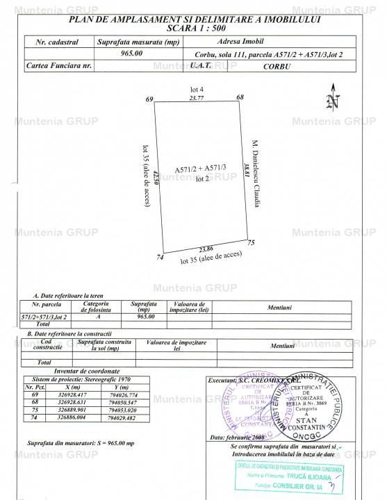 CORBU spre plaja Corbu, teren intravilan 965 mp. ideal constructii - Poză 17