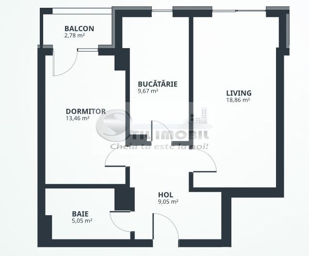 Apartament 2 camere, 56 mp + balcon 0% Comision - Poză 5