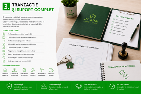 Tranzacție și suport complet