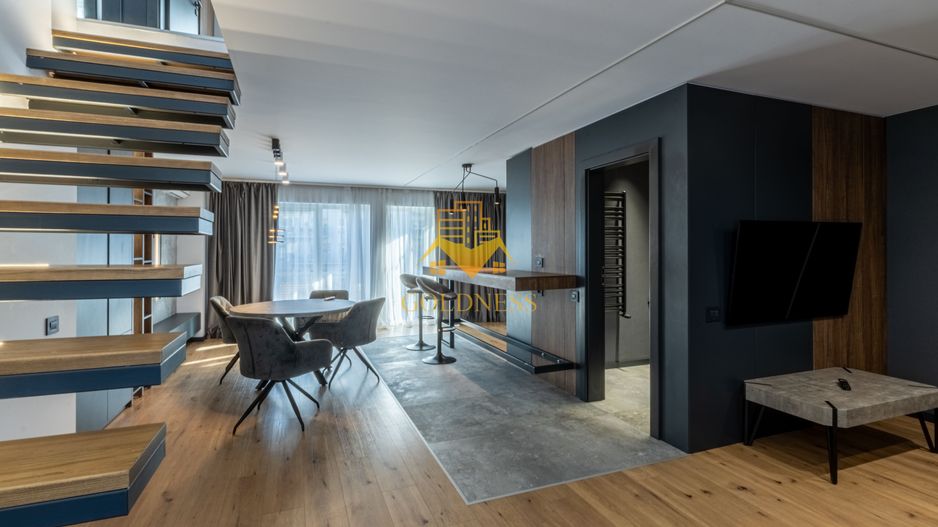 Penthouse mobilat lux, parcare, AC, bloc nou, Semicentral, zona Horea - Poză 14