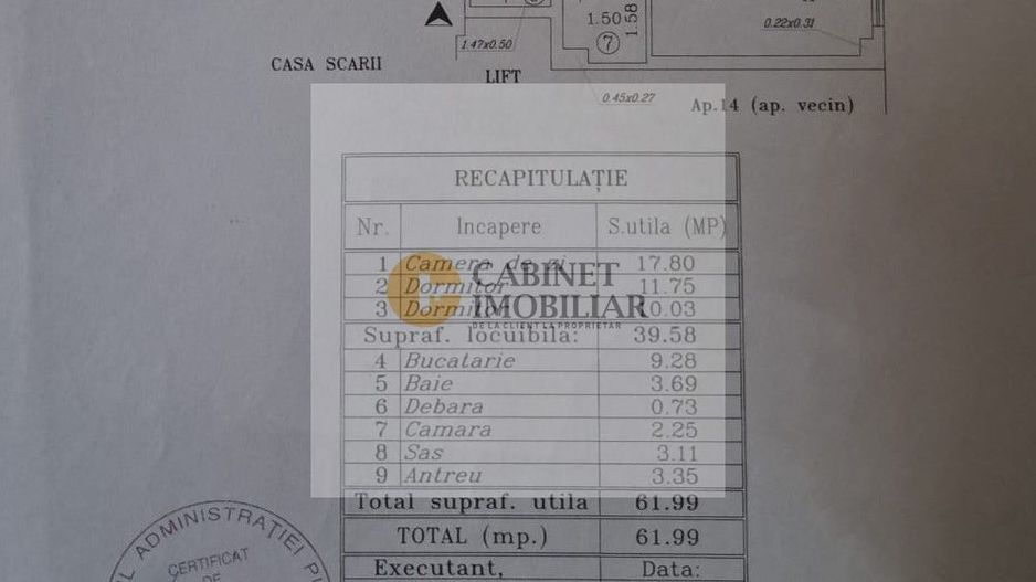 3 Camere - 62MP | Decomandat | 3/10 | Politehnica - Schiță 23