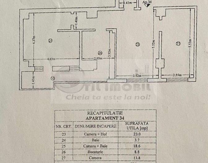 Apartament de LUX - Tătărași - 75 mp - loc de parcare subteran ! - Schiță 10