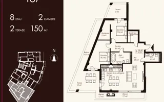Vânzare  Penthouse 150 mp, strada Basarabia, Ialoveni - Poză 14