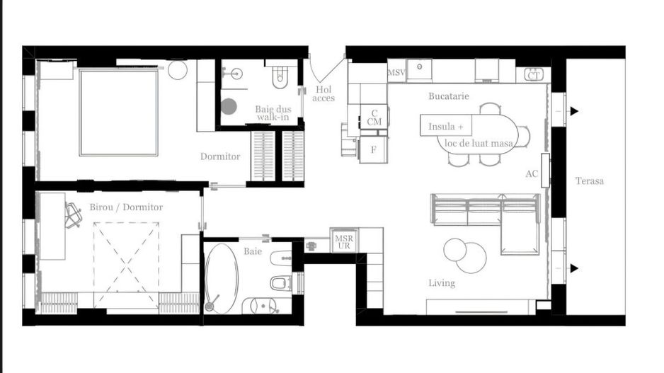 Apartament cu 3 camere finisat premium, parcare subterană - Poză 3