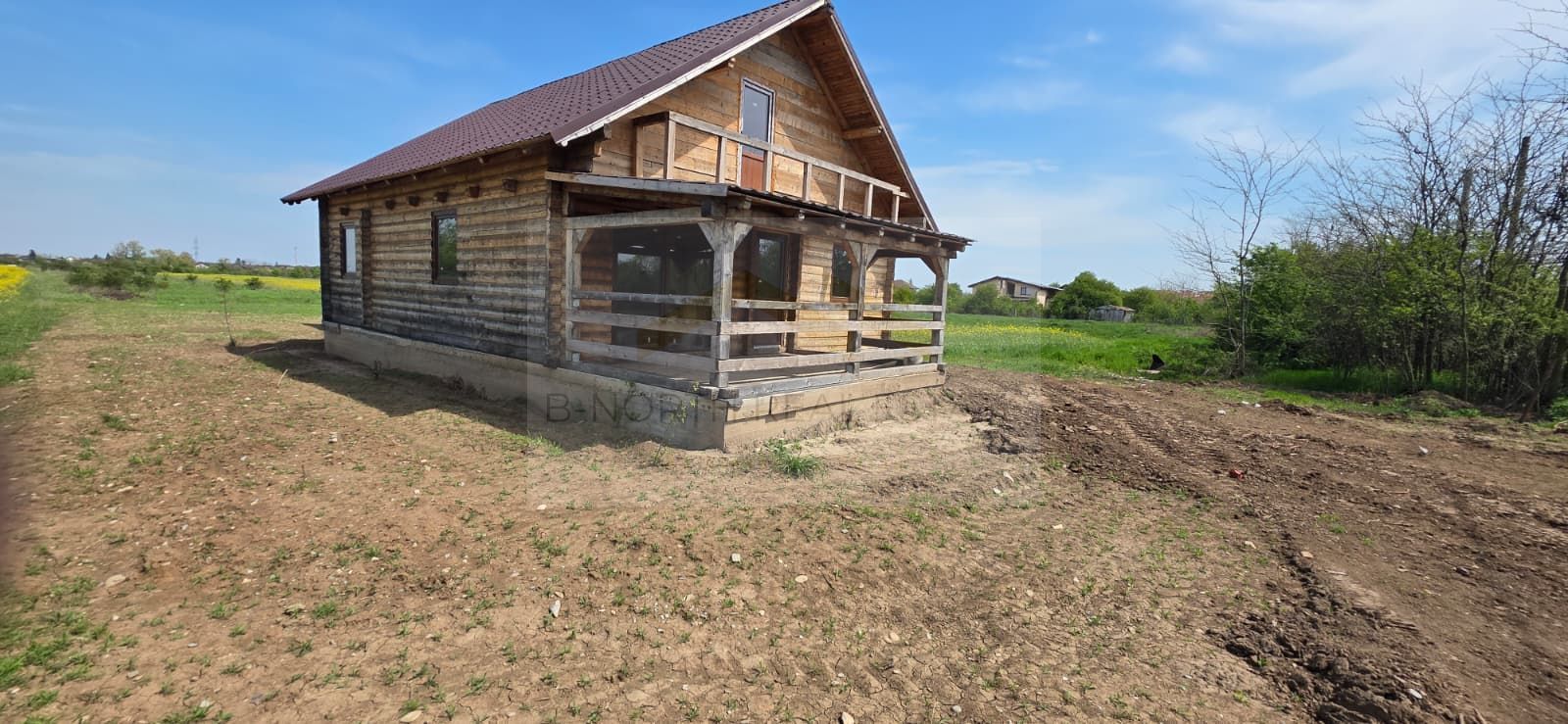 Cabana de vânzare din lemn masiv Mihăilești | 400 mp teren -Potențial investiție - Poză 8