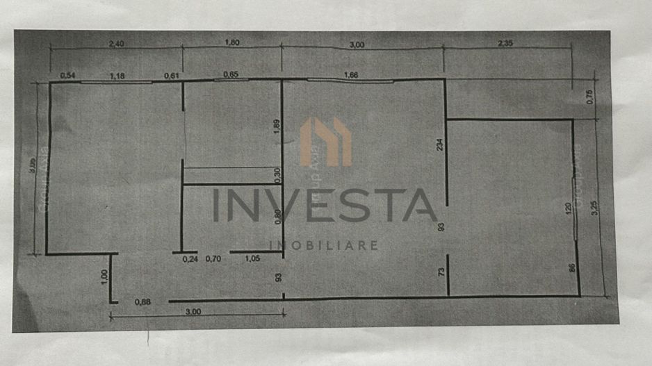 Apartament 2 camere zona Piata Hermes! - Schiță 2