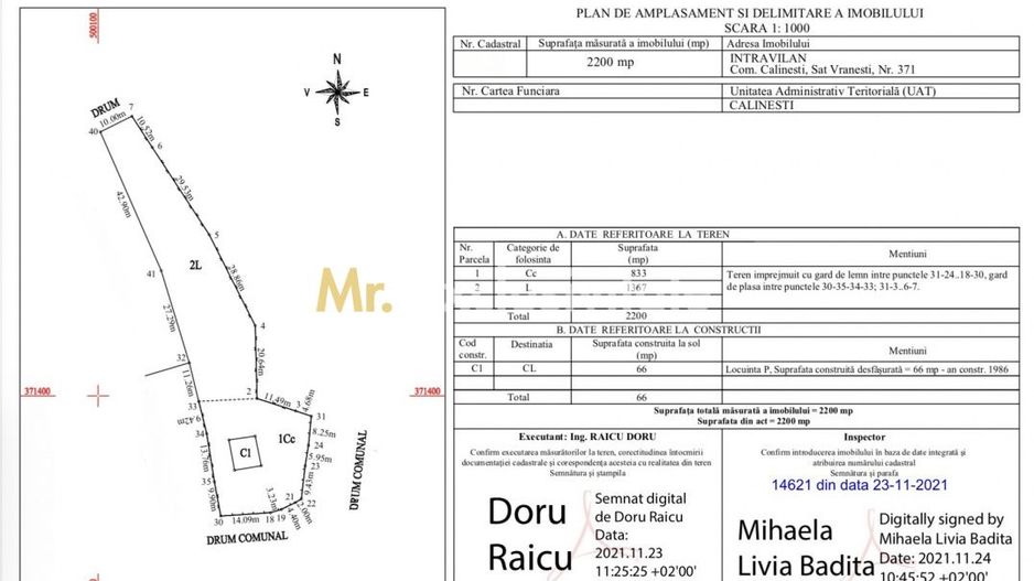 Teren intravilan 2.200 mp cu constructie existenta –Calinesti- Vranesti-Arges! - Poză 4