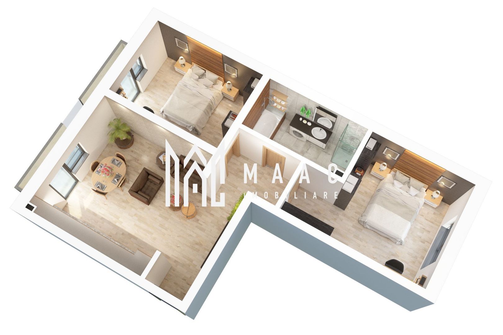 Apartament 3 camere | Curte proprie | Bloc nou | D. Stanca - Poză 3